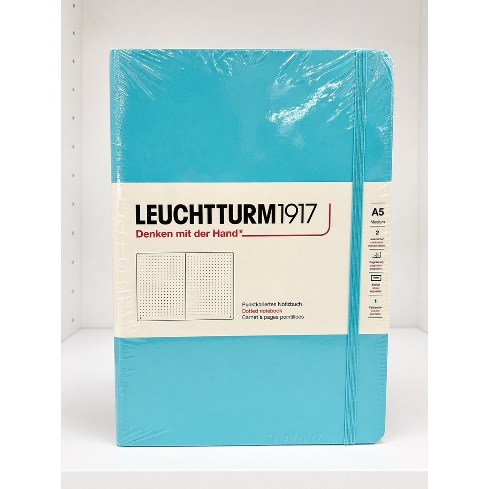 Leuchtturm1917 A5 Dotted Notebook 251 Pages Aquamarine Hardcover New Sealed